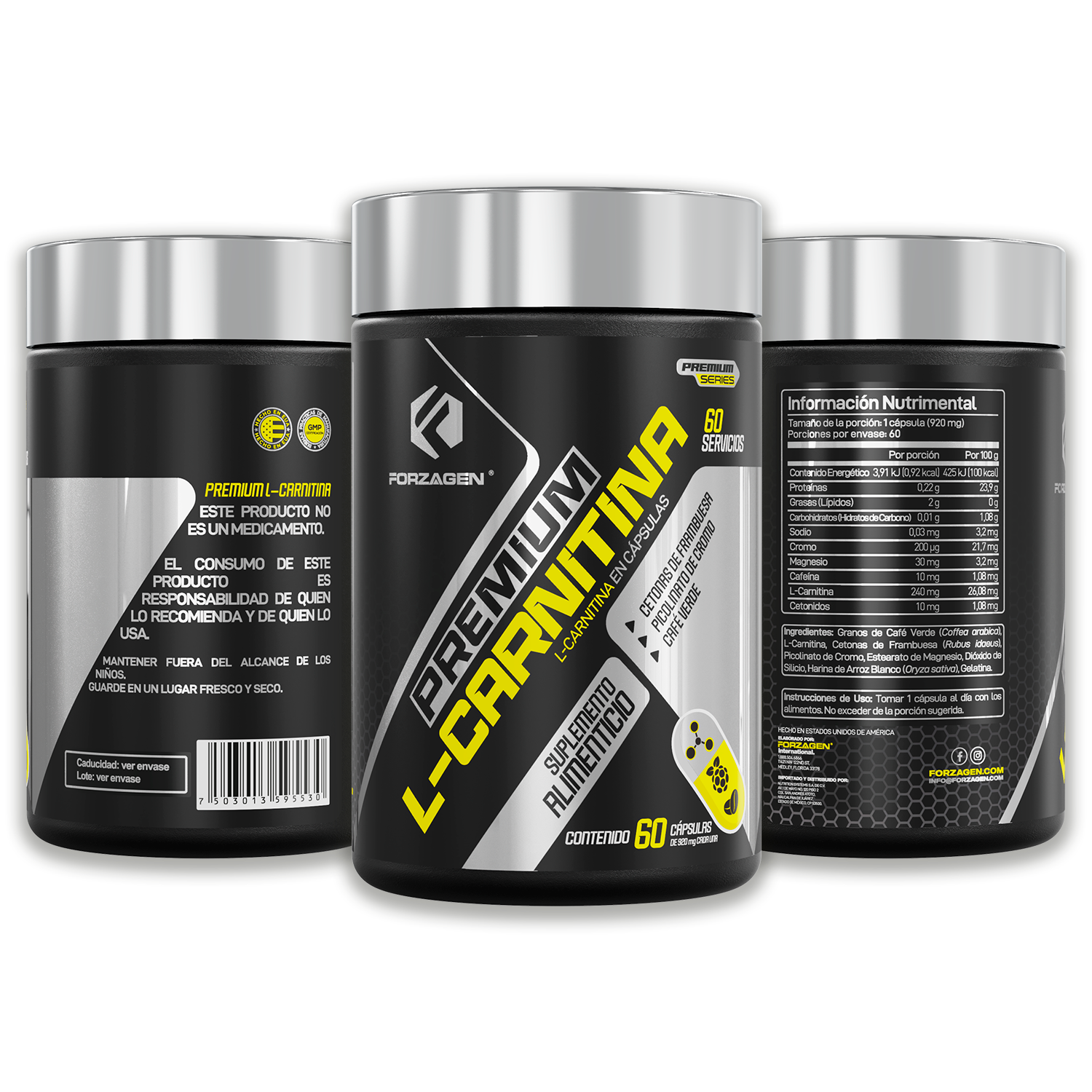 L-Carnitina 240 mg | Forzagen Premium L- carnitina | Con Cetonas de Fr Forzagen Mexico L-Carnitina 240 mg | Forzagen Premium L- carnitina | Con Cetonas de Fr Forzagen Mexico